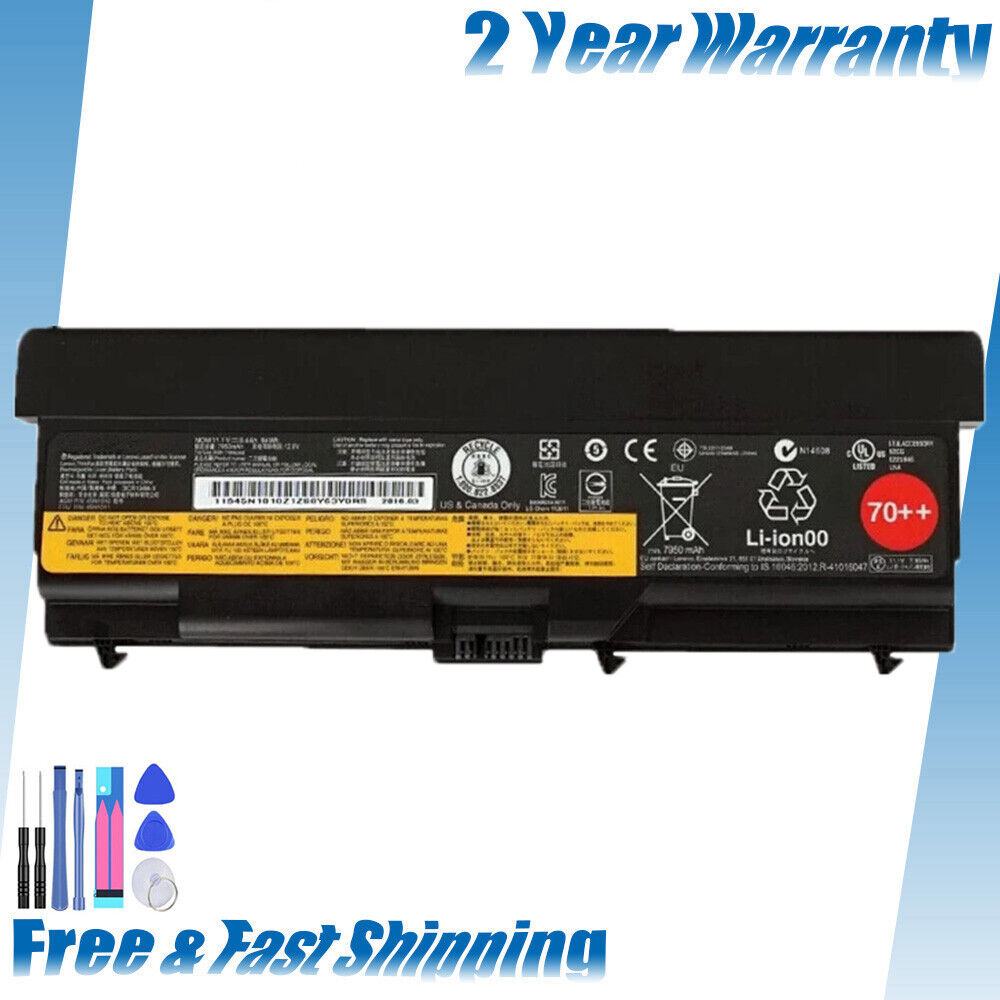 70++ For Lenovo Battery 94wh 10.8V 7690 mAh Thinkpad T430