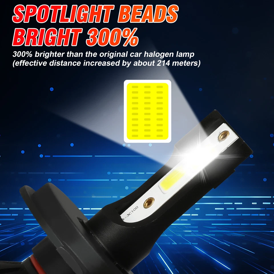 Combo de 4 faros LED de haz alto/bajo bombillas antiniebla para Ford Figo 2016-2019 2020 Foto 3 de 4