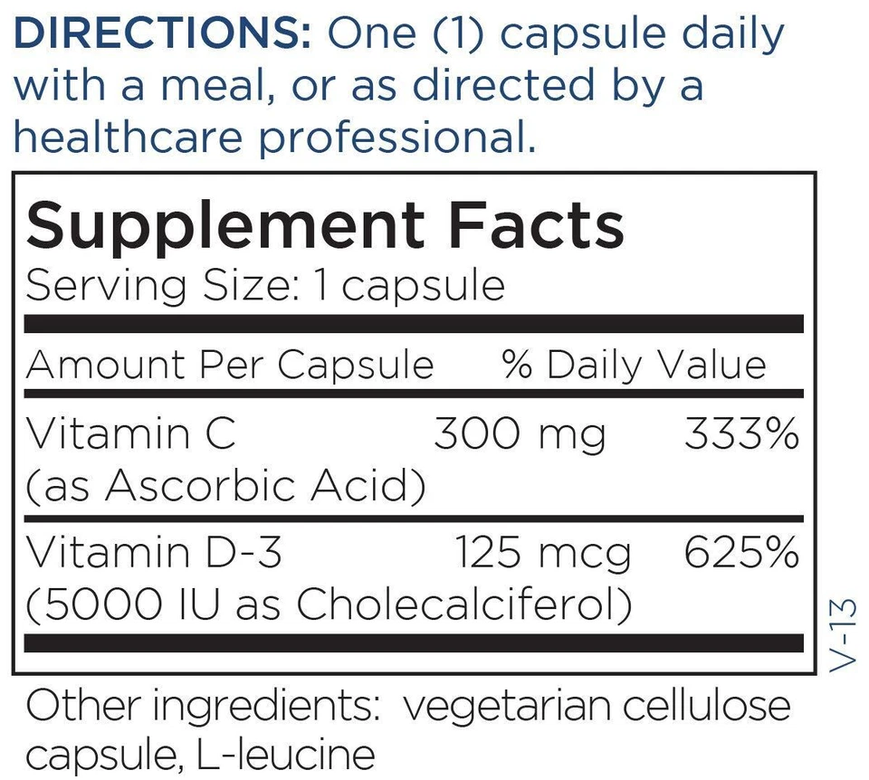 Vitamina D3 de Alta Potencia 5000 UI con Vitamina C 90 Cápsulas Blandas Sin Gluten Foto 4 de 4