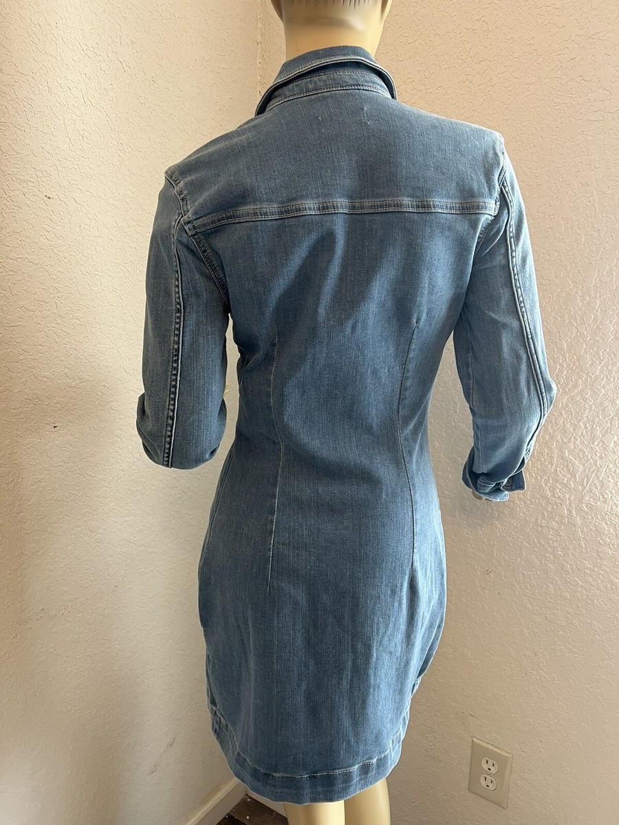 Seven 7 For All Mankind Stretch Jean Dress, XS, NWT, MSRP