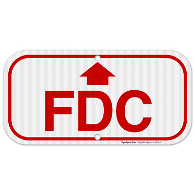 FDC Sign, Fire Safety Sign,