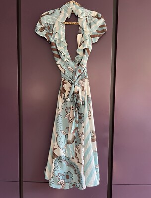 100 silk wrap dress 100 Percent Pure Silk Mulberry Silk Wrap Dress: Deep V-neck Ruffle Sleeves