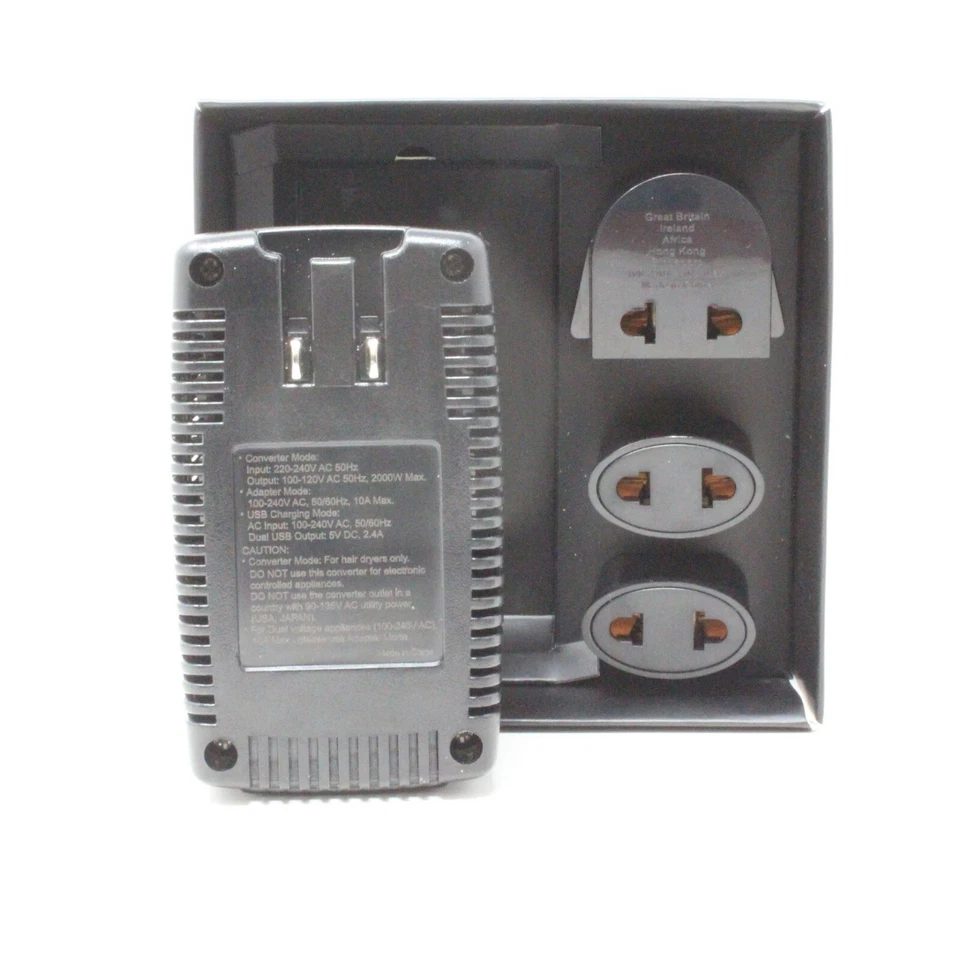 TryAce 2000W Voltage Converter 2 USB Ports,Set Down 220V to 110V Power Converter - Image 2 of 4