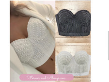 Beautiful Beaded Corset Bustier Free Shipping