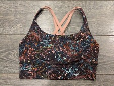 Lululemon Energy Bra Long Line Medium Support, B/C Cup Size 4 Luxtreme