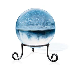Black Iron Ball Stand - Gazing Globe Display Stand for Balls, Sphere Holder