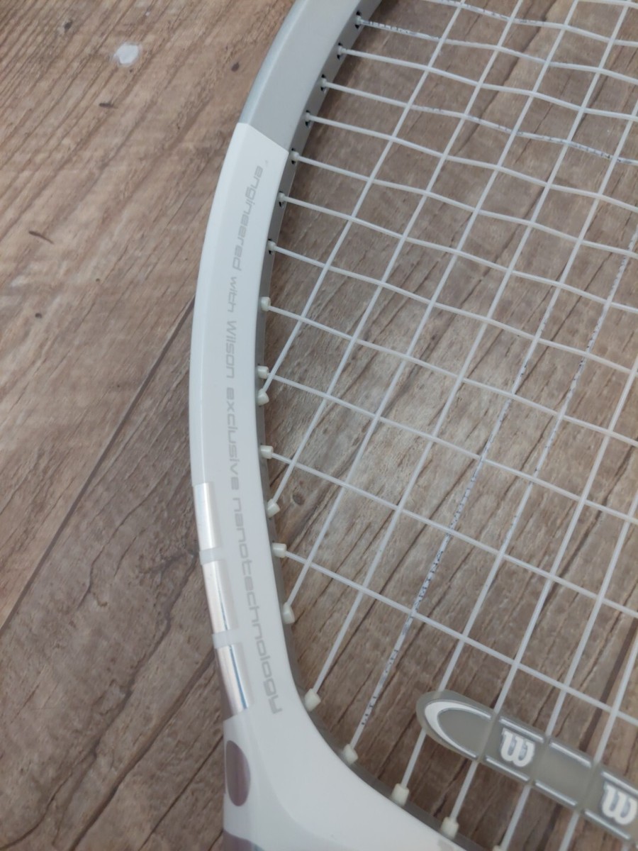 【デカラケ・115in】Wilson テニスラケット ncode n1 ホワイト 2 Wilson NCode N1 Oversize 115 sq. in. Tennis Racquet 4 3/8