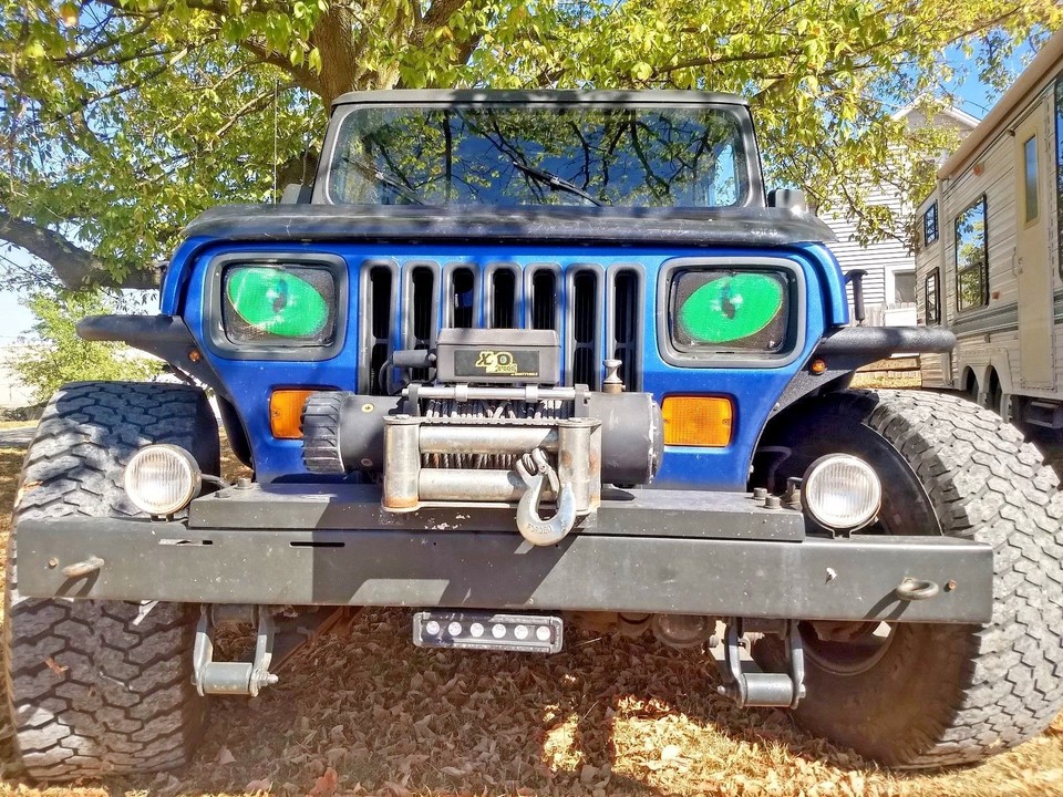 Reaper Eyes 5x7 Headlight Covers For Jeep Cherokee XJ (1984-2001) & YJ Wrangler - US Made