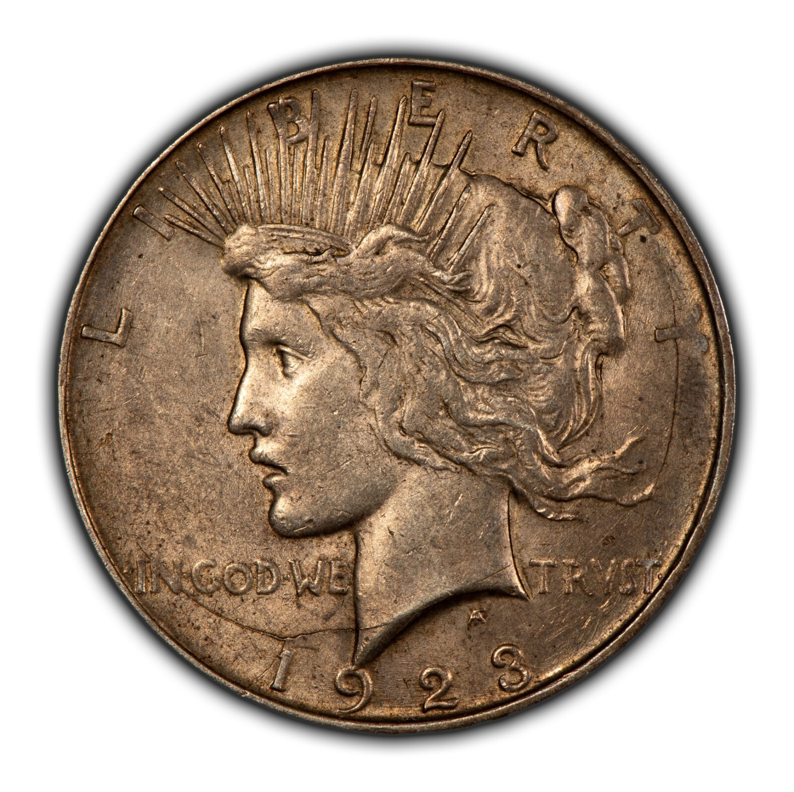 1923-D $1 Silver Peace Dollar - Mint Error Die Break - SKU-Z5452 | eBay