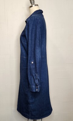 chinese dress ladies Medium Wash Celene Denim Maxi Dress main image 1
