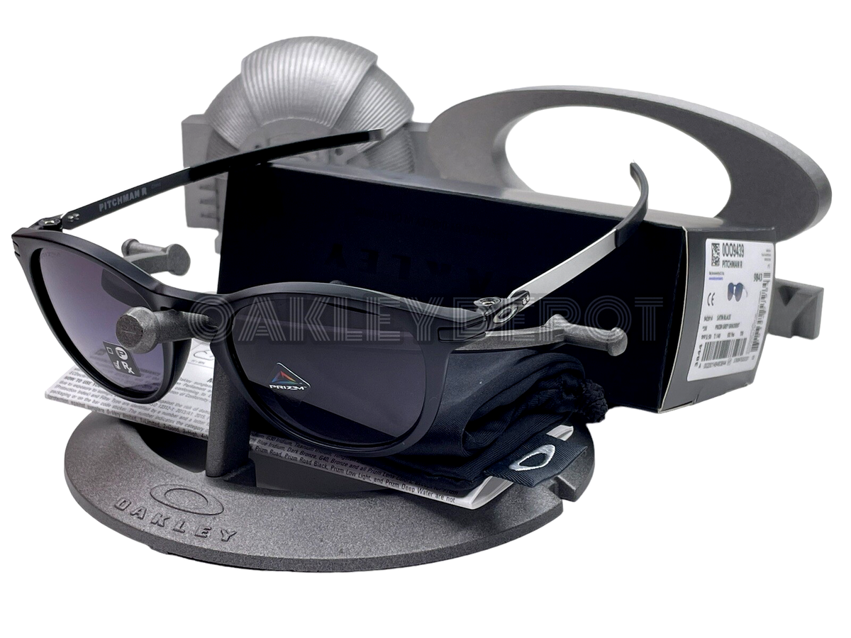 ✓🕶️ OAKLEY PITCHMAN R 009439 SATIN BLACK/PRIZM GREY GRADIENT