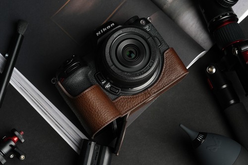 Funda de cuero genuino para media cámara para cámara Nikon Z6III Z6 III - Imagen 37 de 37
