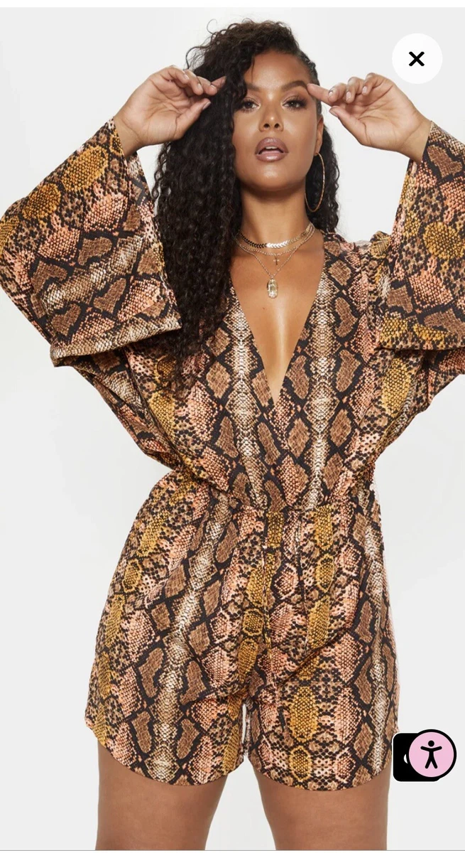 Snake sales print romper