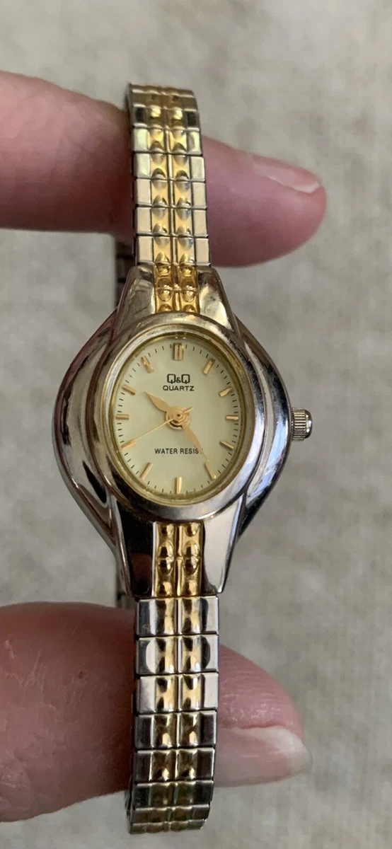 Q&q watch deals gold