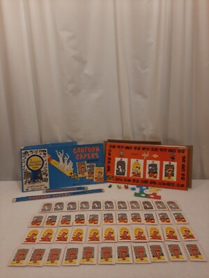 Cartoon Capers Game 1971 Warren Built Rite Games A Warren Blue Ribbon Game 95%