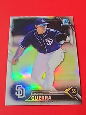 Javier Guerra 2016 Bowman Chrome Draft Refractor ,#BDC-181 , San Diego Padres
