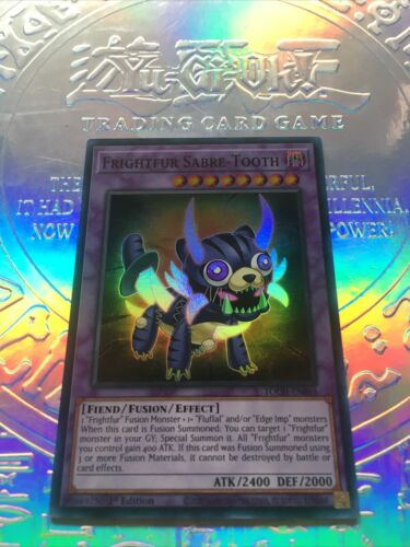 YuGiOh!: Frightfur Sabre-Tooth (TOCH-EN048) Super Rare “1st Edition" MINT - Picture 1 of 4