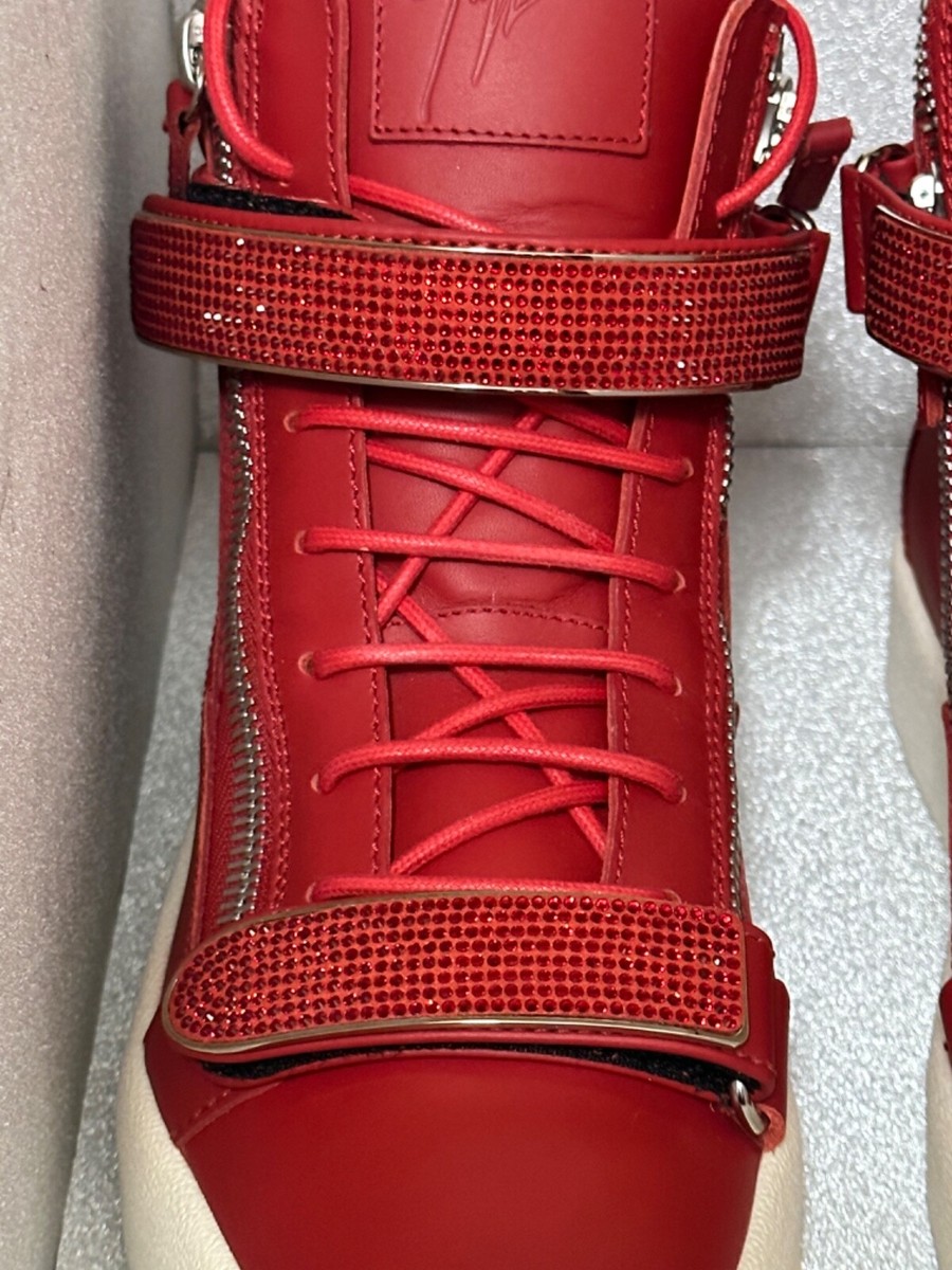 Giuseppe Zanotti◇ハイカットスニーカー/44/RED/レザー