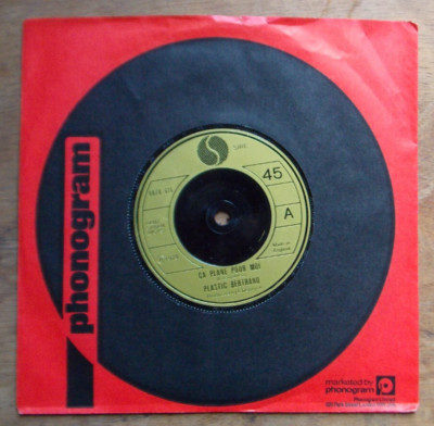 PLASTIC BERTRAND  CA PLANE POUR MORE / POGO POGO VINYL 7# SINGLE 6078616 1978