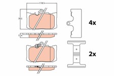 Plaquette de frein Lexus GS