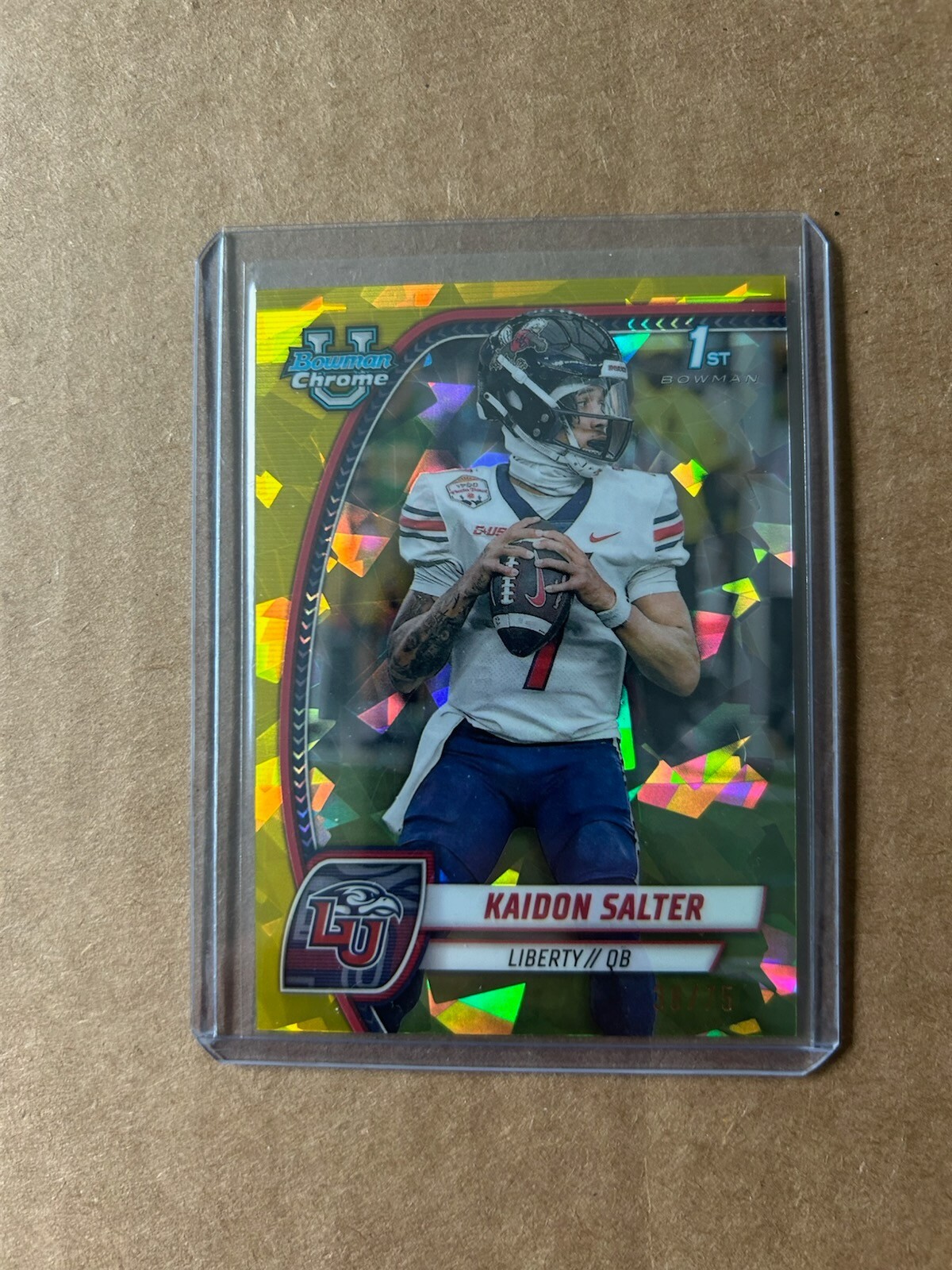 2024 Bowman Chrome U Sapphire Kaidon Salter Yellow Sapphire Refractor /75