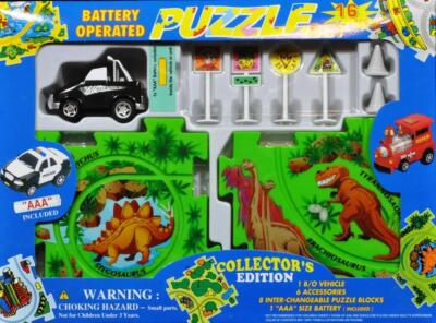 HOT PUZZLE VEHICLE SET-SUV 4WD  & DINOSAUR MAP - (2-Left) FREE SHIPPING