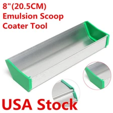 USA 8" 20.5cm Dual Edge Emulsion Scoop Coater Screen Printing Coater 