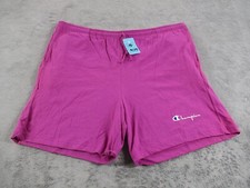Vintage 80s Champion Purple Sweat Shorts Youth Extra Large Made in USA NWT