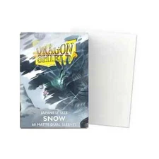 Dragon Shield 60CT Matte Dual Sleeves – Snow – YuGiOh Mini Japanese Size