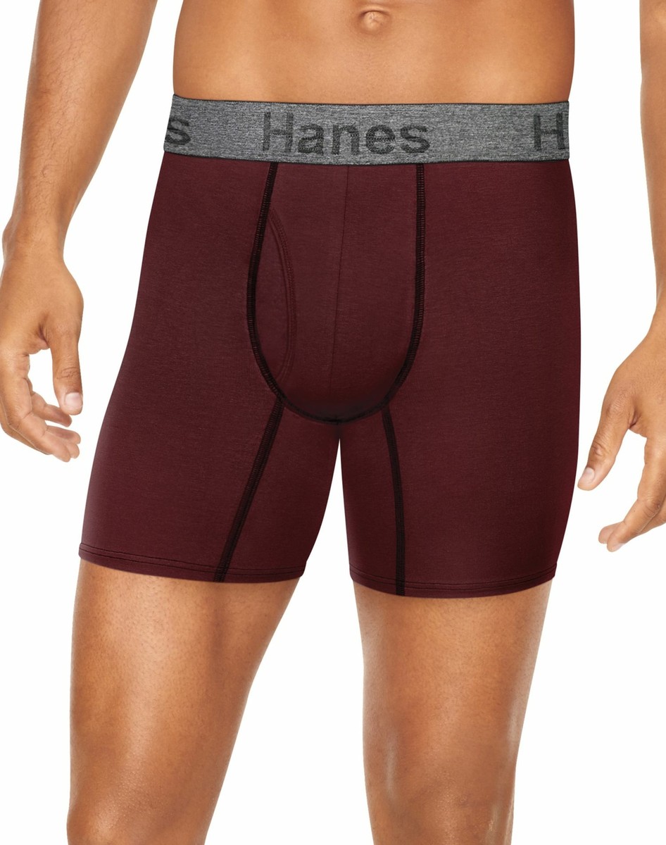 Hanes Mens Comfort Flex Fit Ultra Soft Cotton Stretch Boxer Briefs