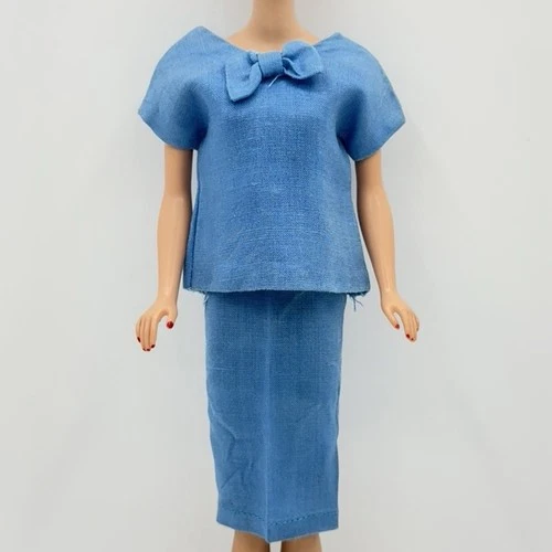 Vintage Barbie Clone Blue Skirt Top Suit - Premier Togs Fablu Miss Suzette