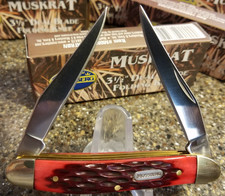 Mossberg, Muskrat Red Jigged Bone, 3-1/2", 2-Blades, Discontinued, Vintage 2002