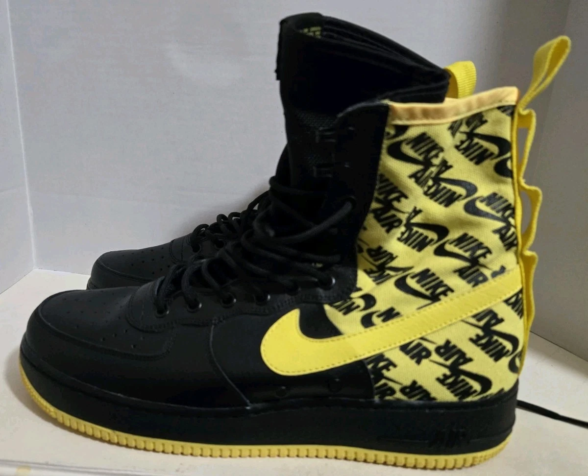 Nike SF AF1 Dynamic Yellow (Size 10.5) Nike SF Air Force 1 HIGH Black And Dynamic Yellow 2018 MENS  main image 3