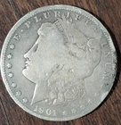1901 o morgan silver dollar