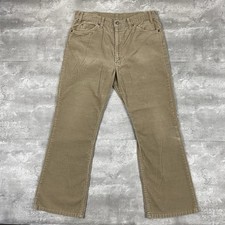 vintage LEVIS 517 corduroy bootcut pants Mens 36x30 light brown 80s white tab