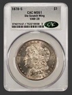 1878 S MORGAN "CAC MS61" - INCREDIBLE VAM-28, DIE SCRATCH WING - VERY RARE!💥💥✅