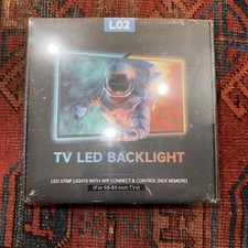 TV Backlight with , 14.7ft Cuttable RGB Strip Lights for 55-65 Inch Screen ...