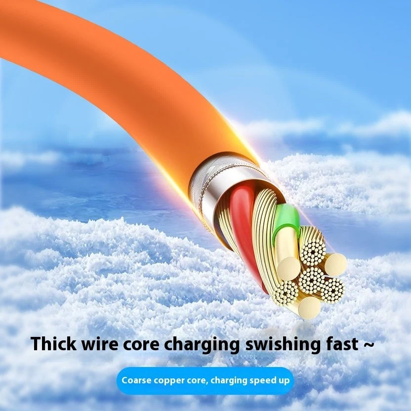 USB-C на USB-C 120 Вт светодиодный дисплей питания кабель зарядки синхронизация данных для телефона/планшета/Mac - Изображение 3 из 4