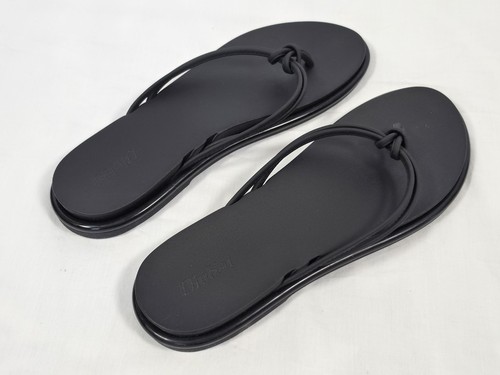 WOMEN'S OLUKAI BLACK 'AKA KNOTTED STRAPS BEACH/POOL FLIP FLOP SANDALS SIZE 9 NWT - Picture 6 of 11