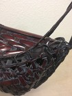 Antique Japanese Bamboo Rattan Burl Wood Root Boat FUNAGATA Ikebana Basket Vase — photo 7