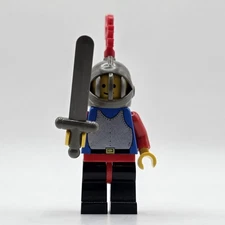 Lego Knight Minifigure cas179 Castle Black Knights Breastplate Grille Helmet