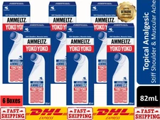 6x  82ml Ammeltz Yoko Yoko Blue Fast-Acting Liquid Pain Reliever for Stiff Neck