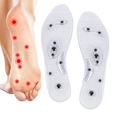 Unisex Magnetic Massage Insoles Foot Acupressure Shoe Pads Therapy Slimming Inso