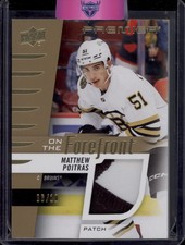 2023-24 Premier Matthew Poitras Gold On The Forefront Rookie Patch RC SSP /10