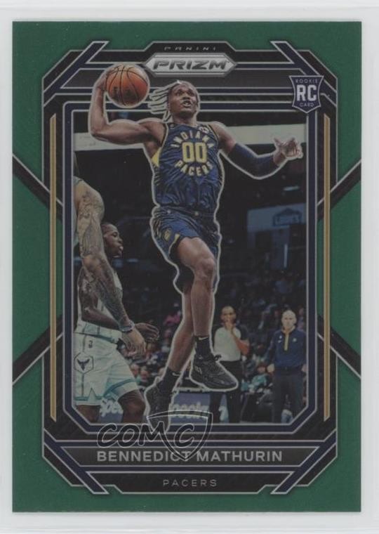 2022-23 Panini Prizm Green Prizm Bennedict Mathurin #254 5xx