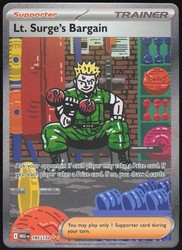 Lt. Surge's Bargain 185/132 Mega Evolution Special Illustration Rare