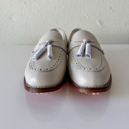 G/Fore G4 Tassel Brogue Gallivanter Golf Shoes (Stone) US 7.5 Women’s G4LS23EF16 - Picture 2 of 9