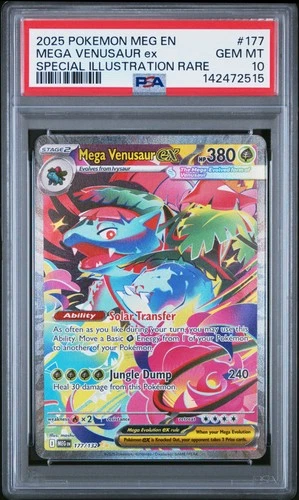 2025 POKEMON MEG EN-MEGA EVOLUTION #177 MEGA VENUSAUR EX PSA 10