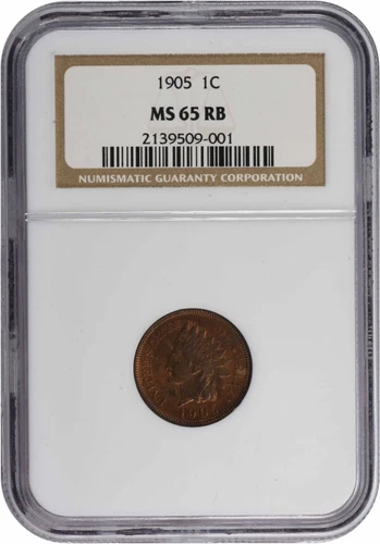1905 Indian Cent MS65RB NGC