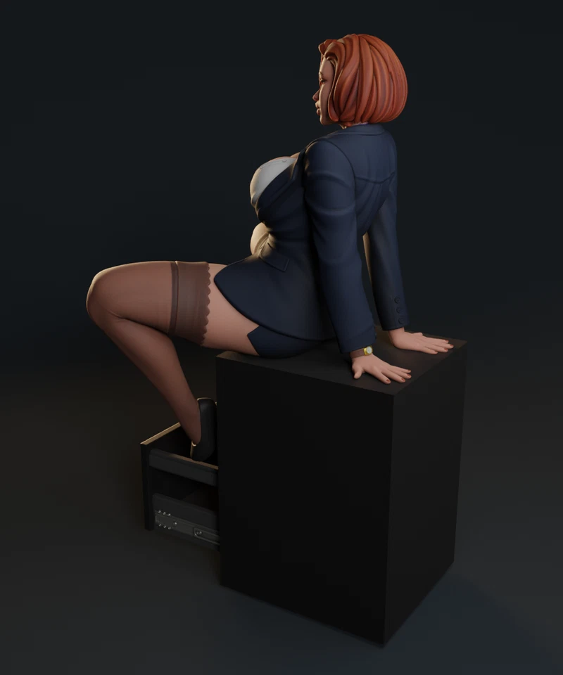 Texelion X-files Scully Pin-Up Kit Modelo Resina Sin Pintar Sin Montar Foto 4 de 4